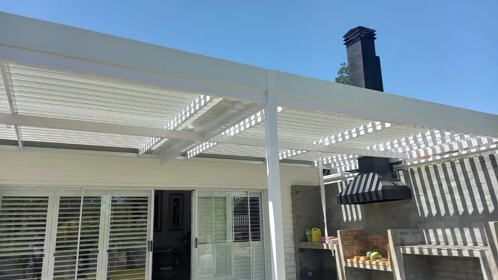 Aluminium awning installation by AL Patio Solutions
