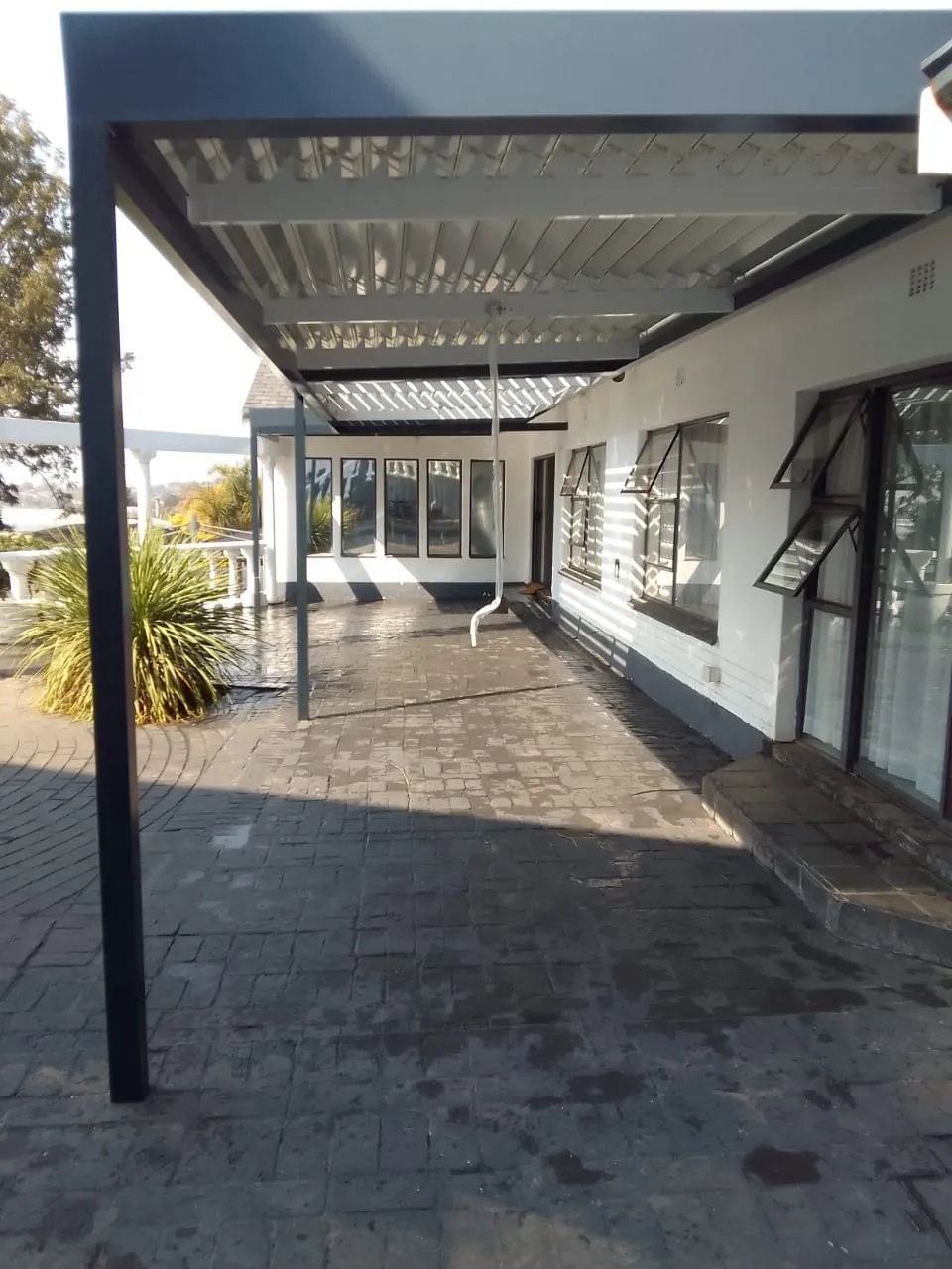 Aluminium awning installation by AL Patio Solutions